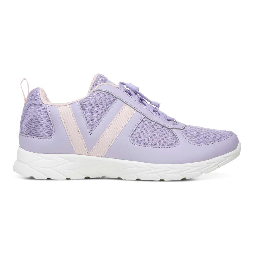 Maren Elastic Lace Sneaker - Lilac