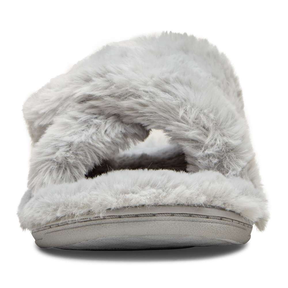 Relax Plush Slipper - Light Grey