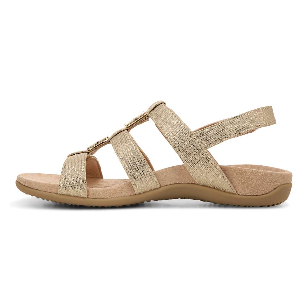 Amber Adjustable Sandal - Gold Metallic