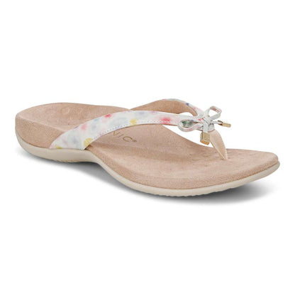 Bella Toe Post Sandal - Cream Poppy