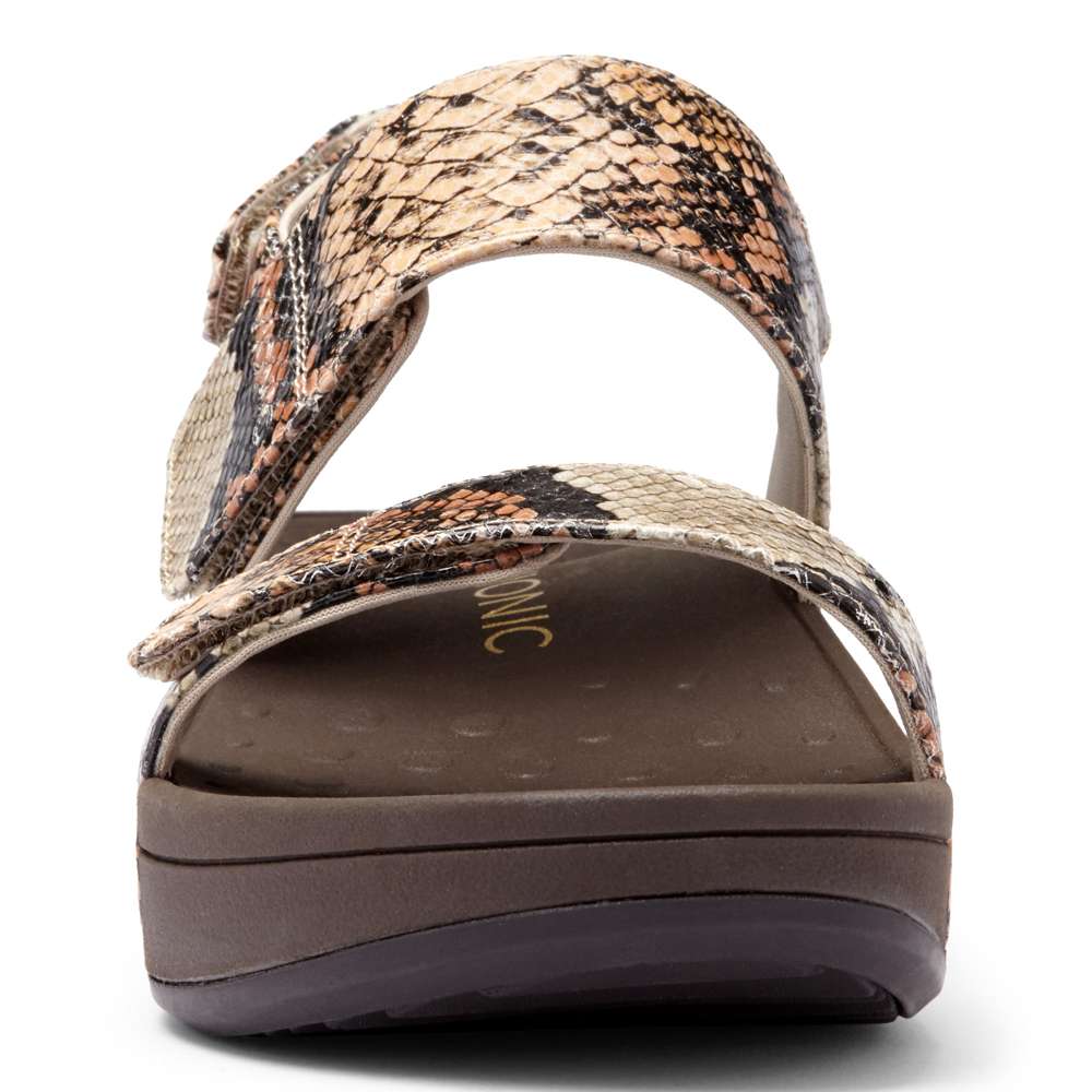 Bolinas Platform Sandal - Tan Snake