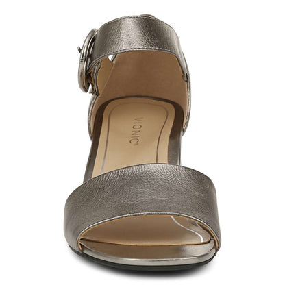 Chardonnay Heeled Sandal - Pewter