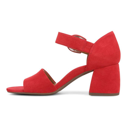 Chardonnay Heeled Sandal - Red