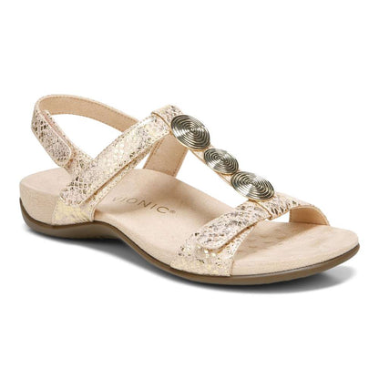 Farra Adjustable Sandal - Blush Snake