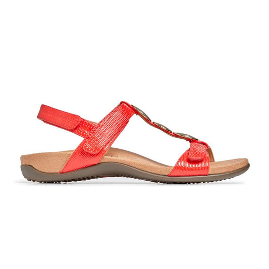 Farra Adjustable Sandal - Cherry Woven