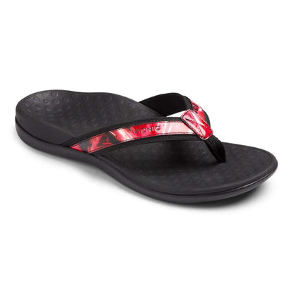 Islander Toe Post Sandal - Black Floral