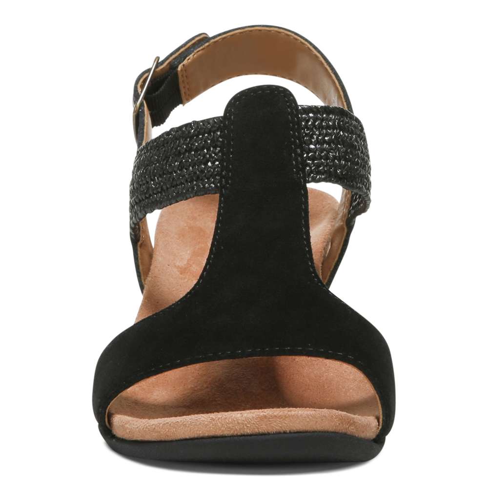 Kaytie Wedge Sandal - Black