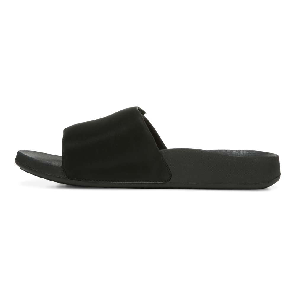 Keira Slide Sandal - Black