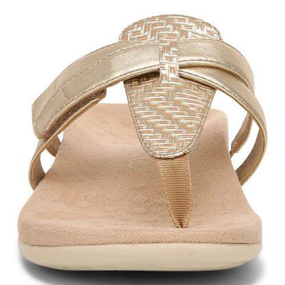 Karley Toe Post Sandal - Gold