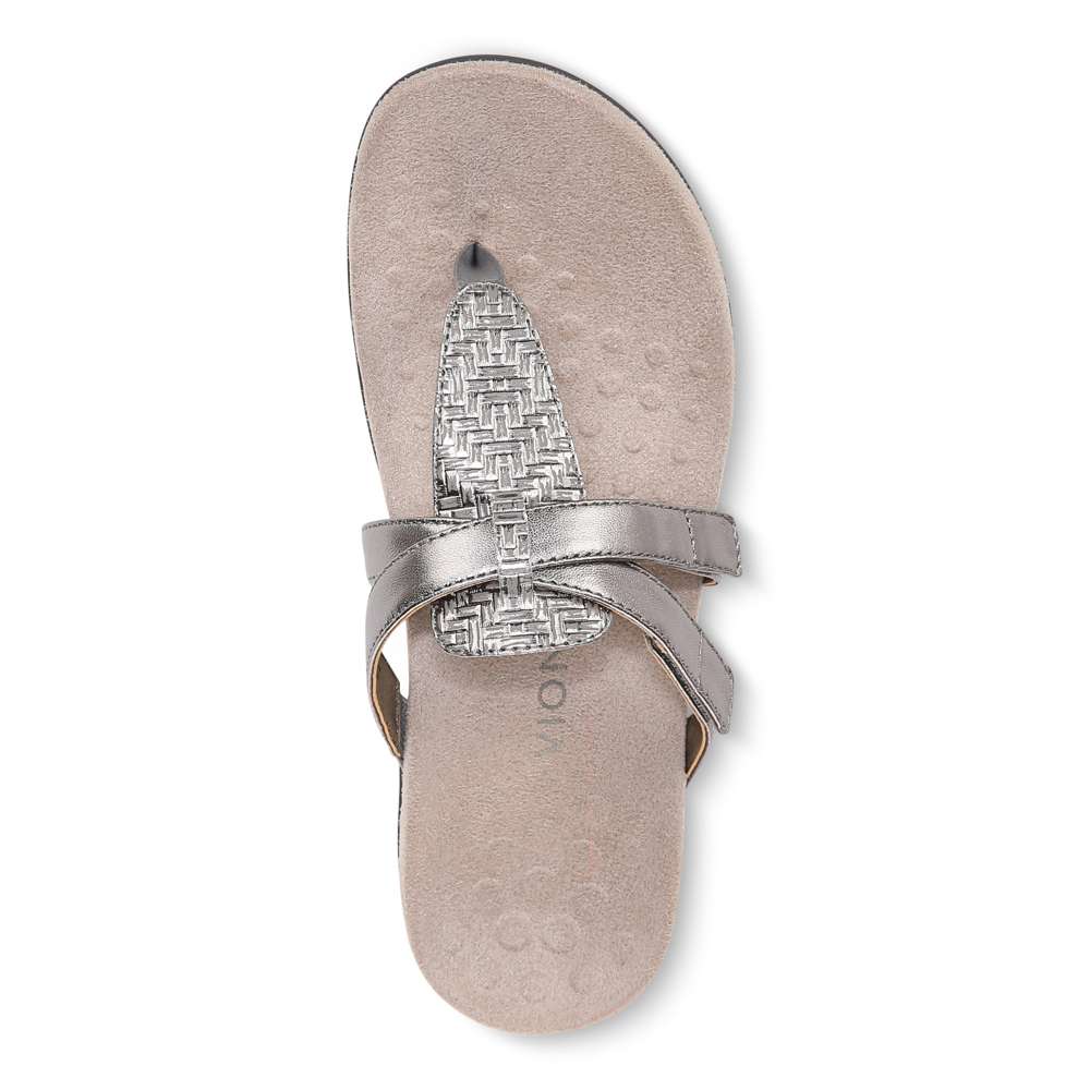 Karley Toe Post Sandal - Silver