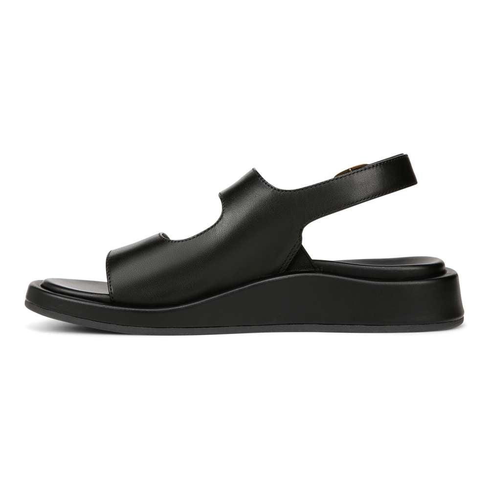 Madera Slingback Sandal - Black Leather