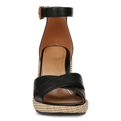 Marina Wedge Sandal - Black