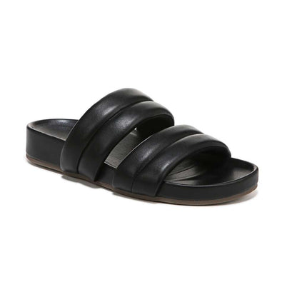 Mayla Slide Sandal - Black Nappa