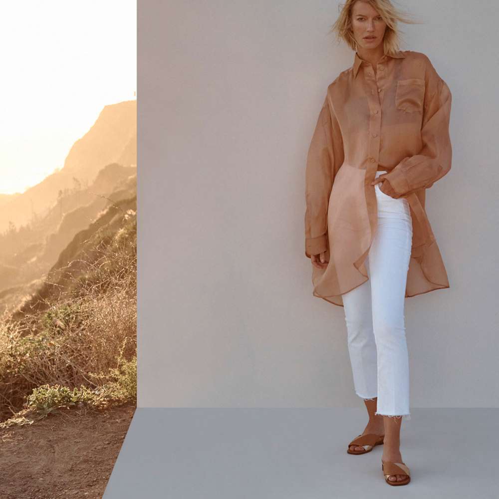 Miramar Slide Sandal - Camel/Gold