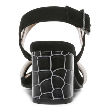 Paula Block Heel - Black/White