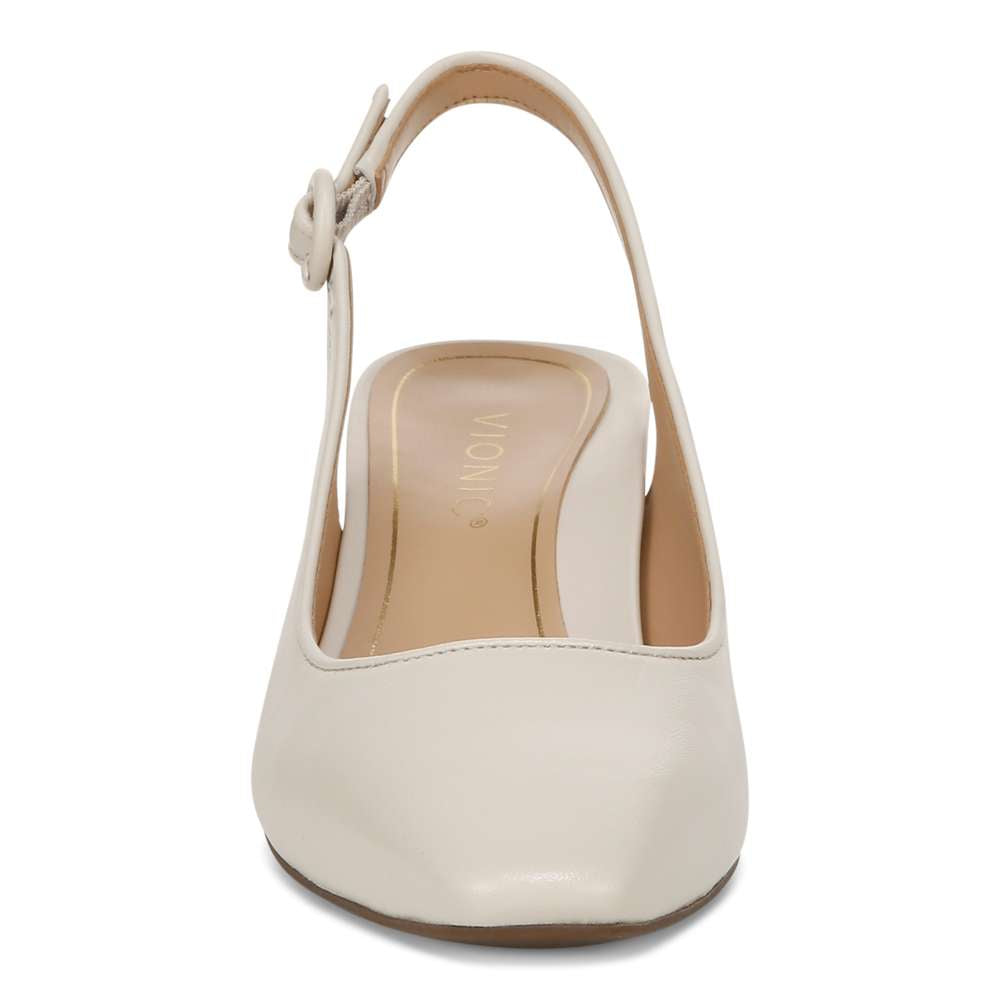 Perris Slingback Heel - Cream