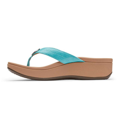 Pilar Platform Sandal - Teal