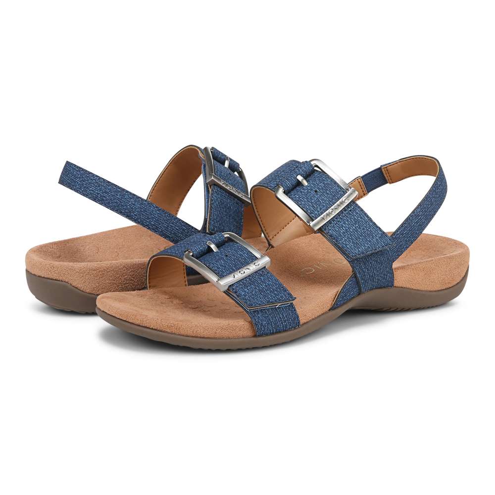 Reese Backstrap Sandal - Denim