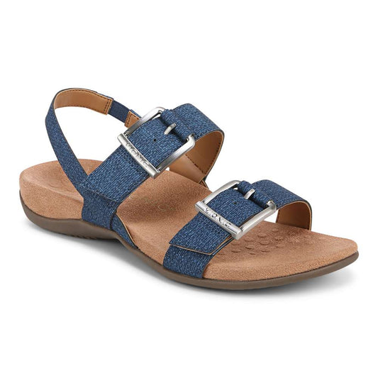 Reese Backstrap Sandal - Denim