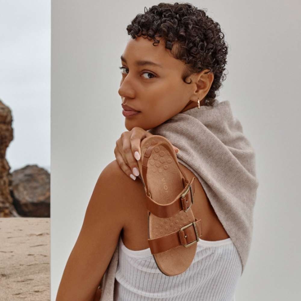 Reese Backstrap Sandal - Tan