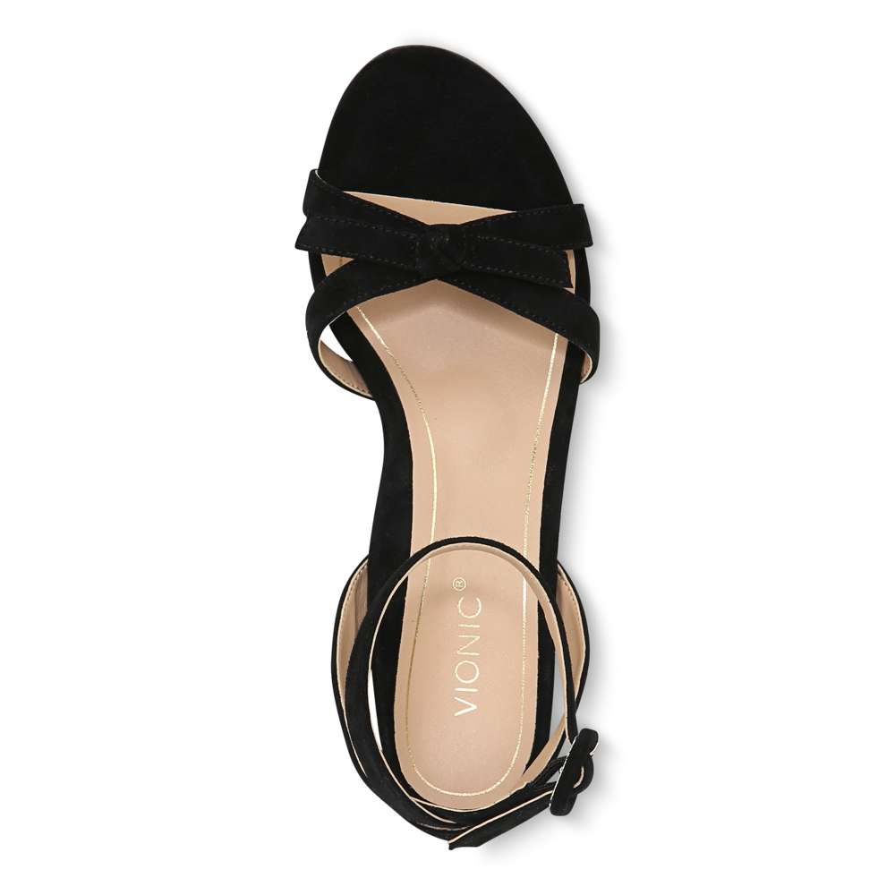 Rosabel Heeled Sandal - Black Suede