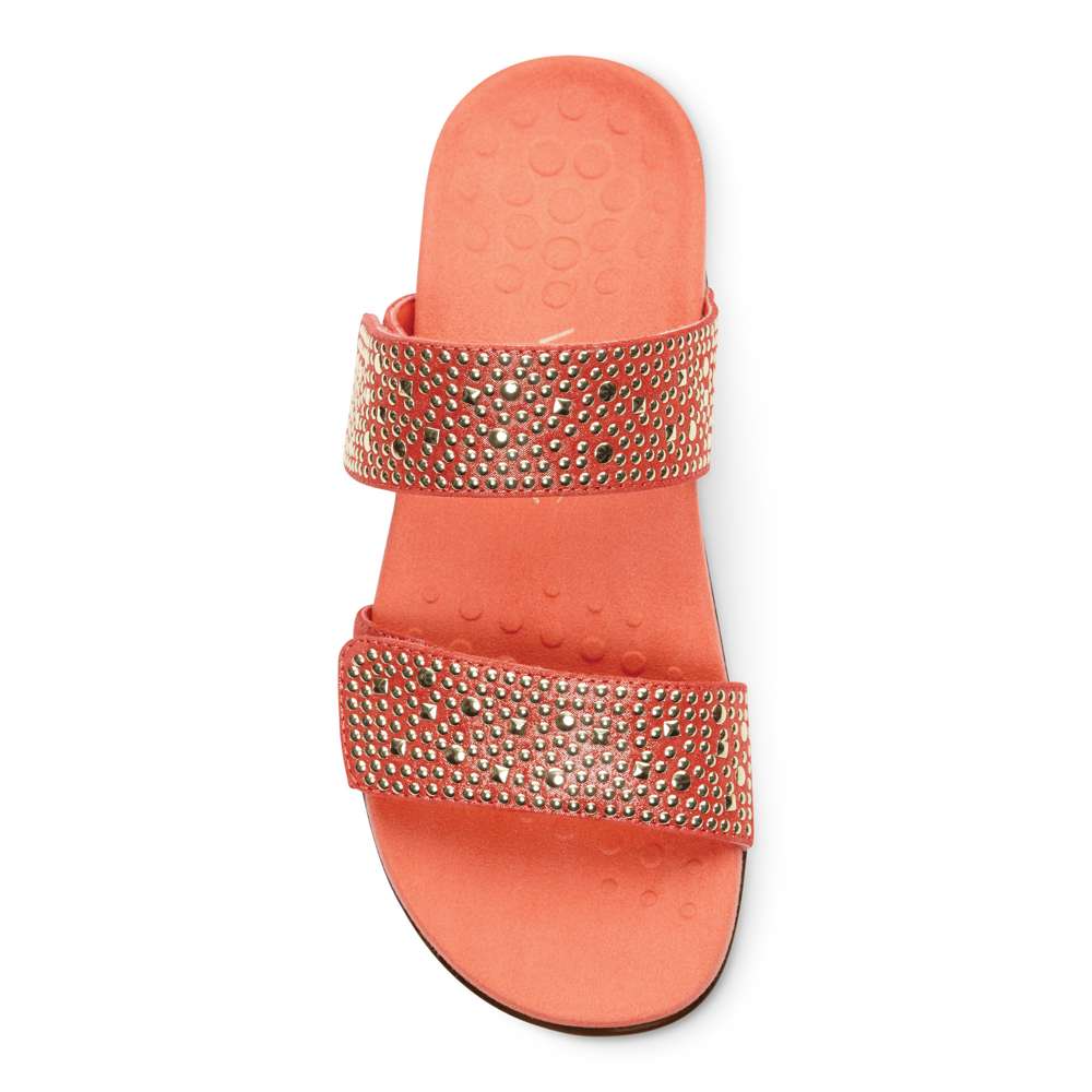 Samoa Slide Sandal - Coral
