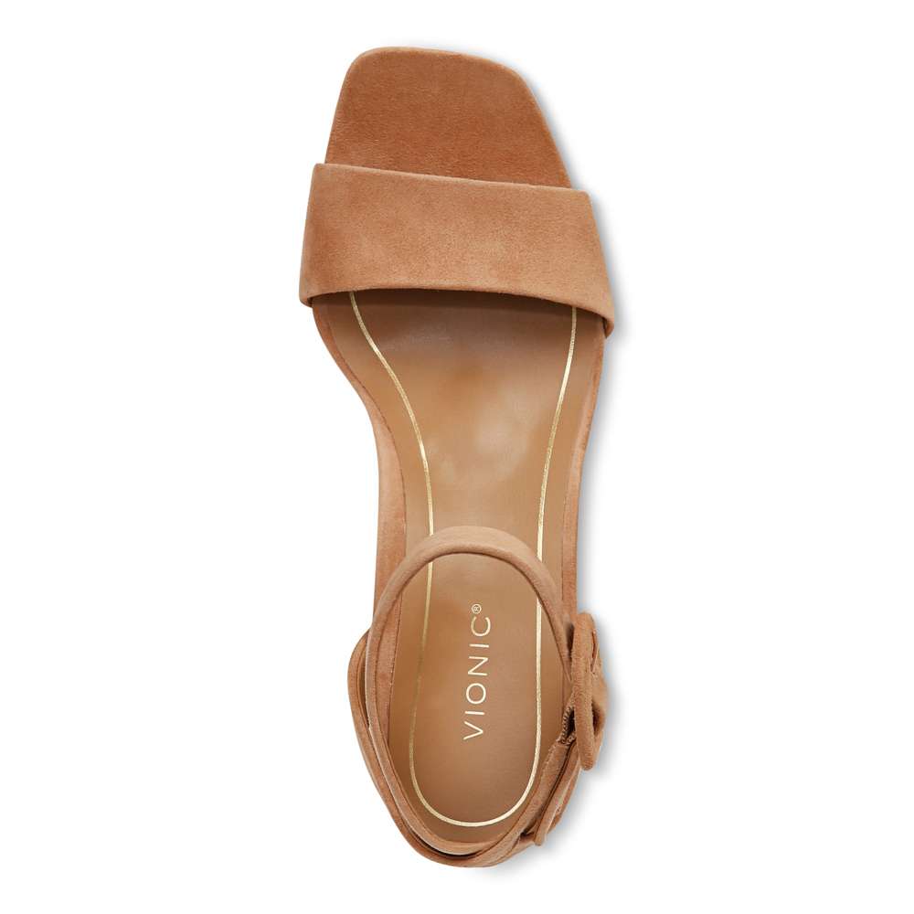 Zinfandel Block Heel Sandal - Camel