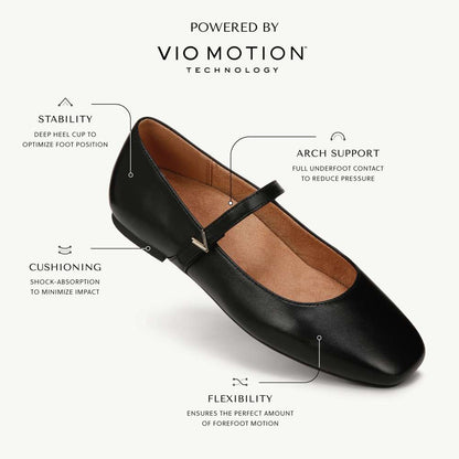 Alameda Mary-Jane Flat - Black