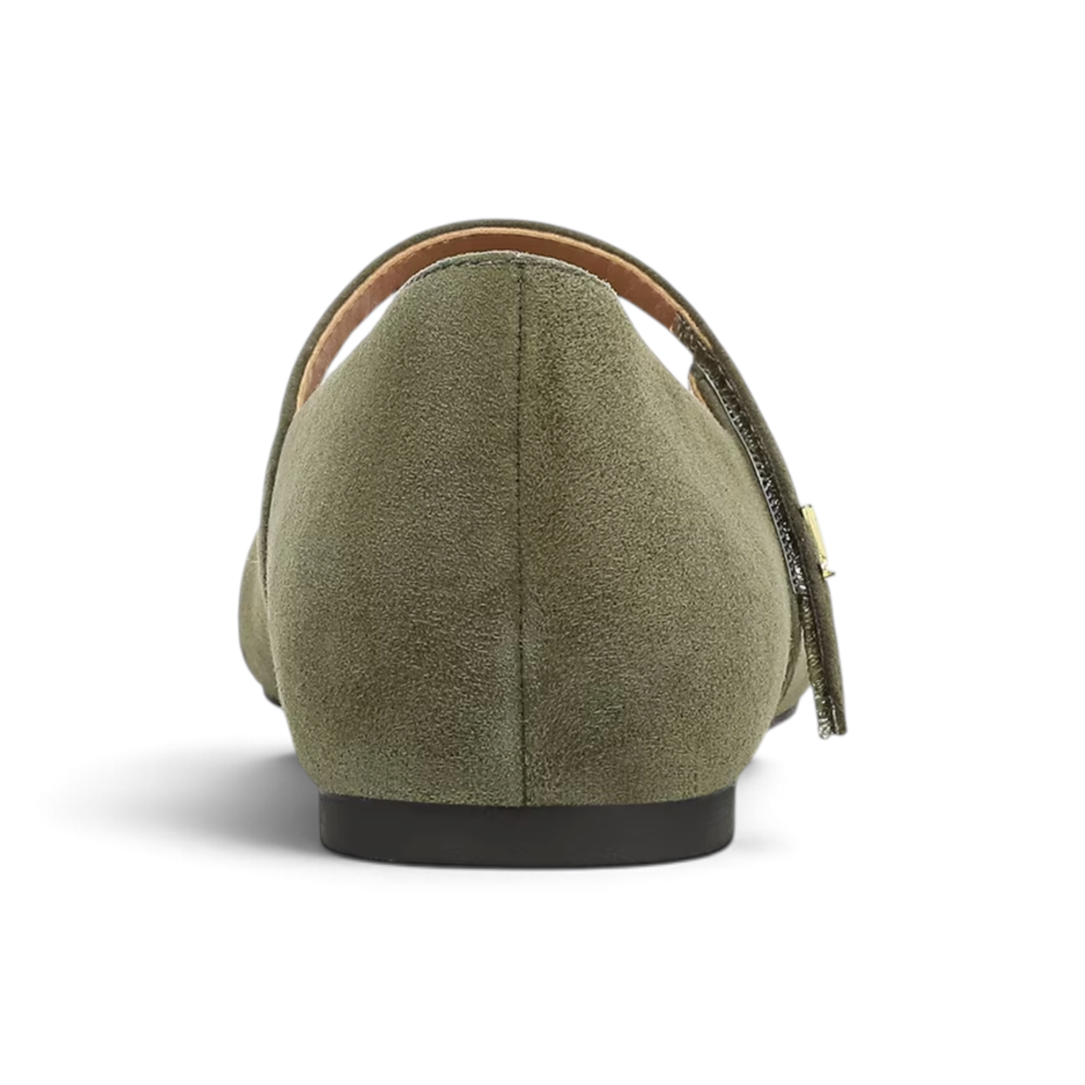 Alameda Mary-Jane Flat - Olive