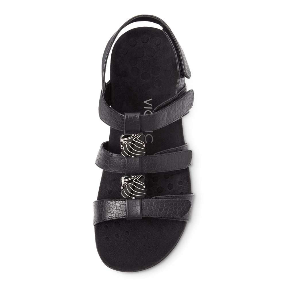 Amber Adjustable Sandal - Black