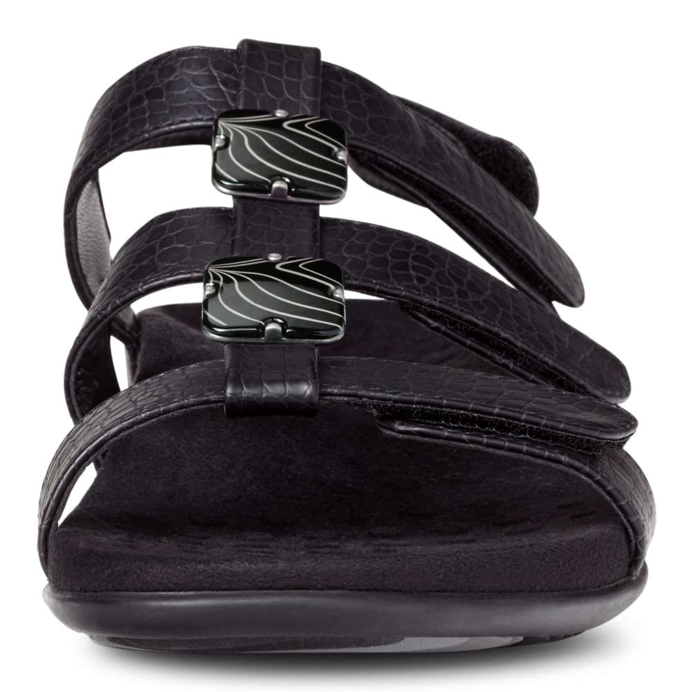 Amber Adjustable Sandal - Black