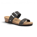 Aranjuez Glitter Slide - Black Silver