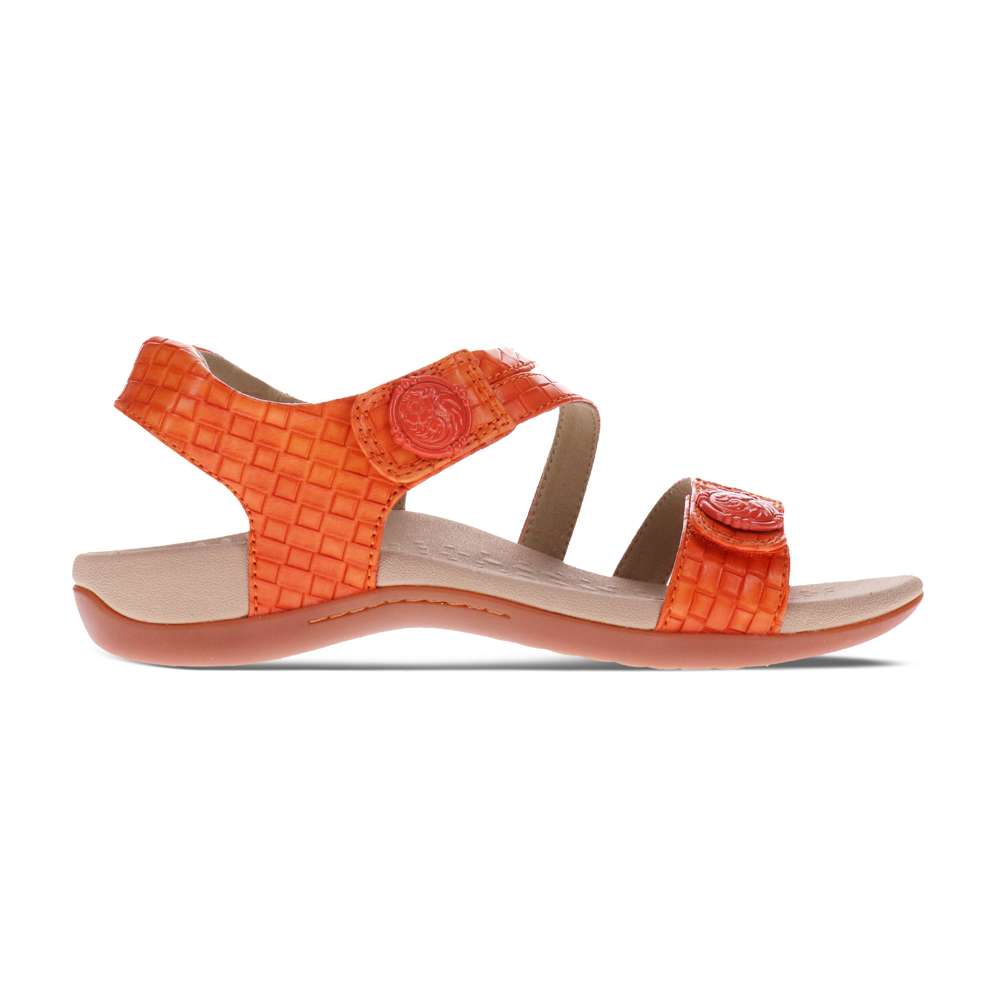 Arianna Sandal - Tangerine Brick