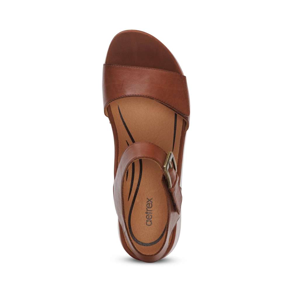 Ariel Wedge - Dark Brown