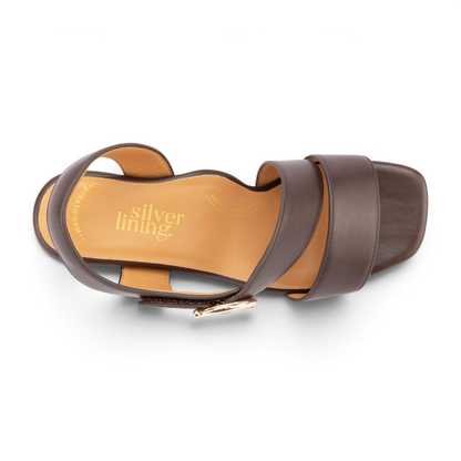 Audley Block Heel - Chocolate