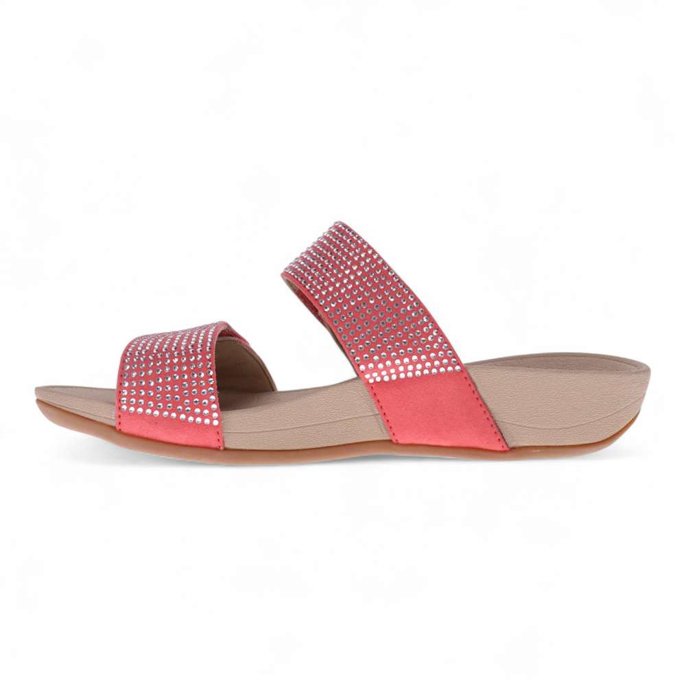Avoca Slide - Coral Rhinestone