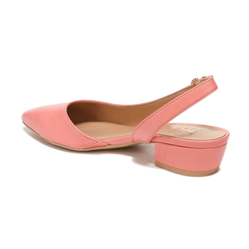 Banks Slingback Heeled Sandal - Coral Peach