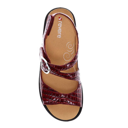 Barcelona Back Strap Sandal - Red Croc