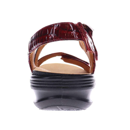 Barcelona Back Strap Sandal - Red Croc