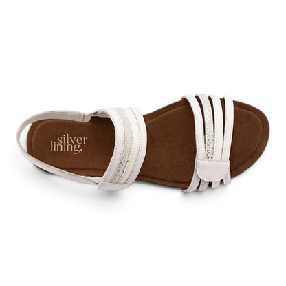 Beatriz Sandal - White Combo