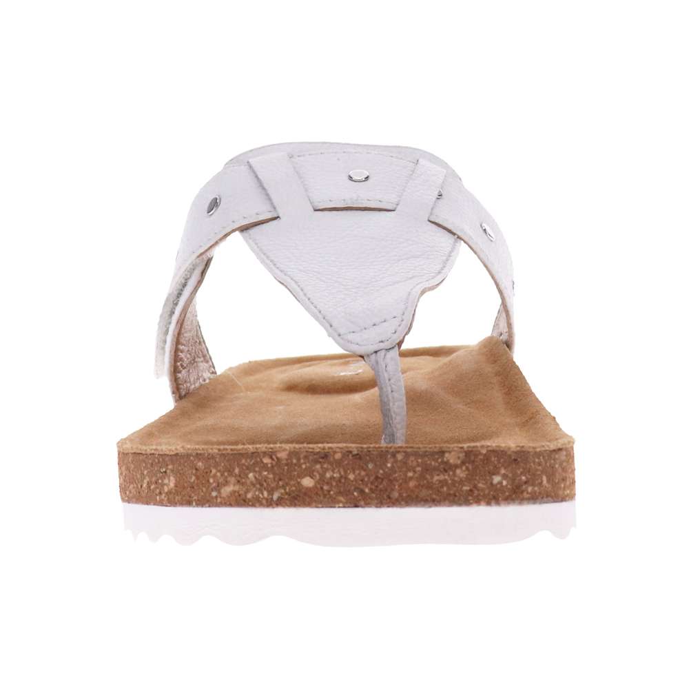 Brenda Toe Post Sandal - White