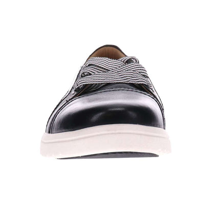 Bridgette Slip-On Casual Sneaker - Black Leather