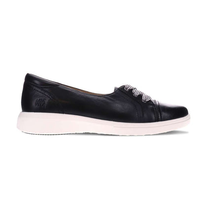 Bridgette Slip-On Casual Sneaker - Black Leather