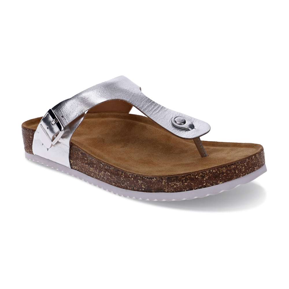 Brooke Toe Post Sandal - Pewter