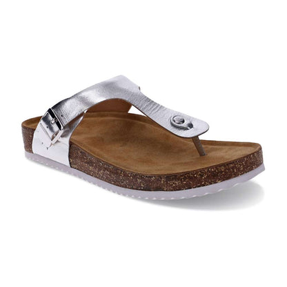 Brooke Toe Post Sandal - Pewter