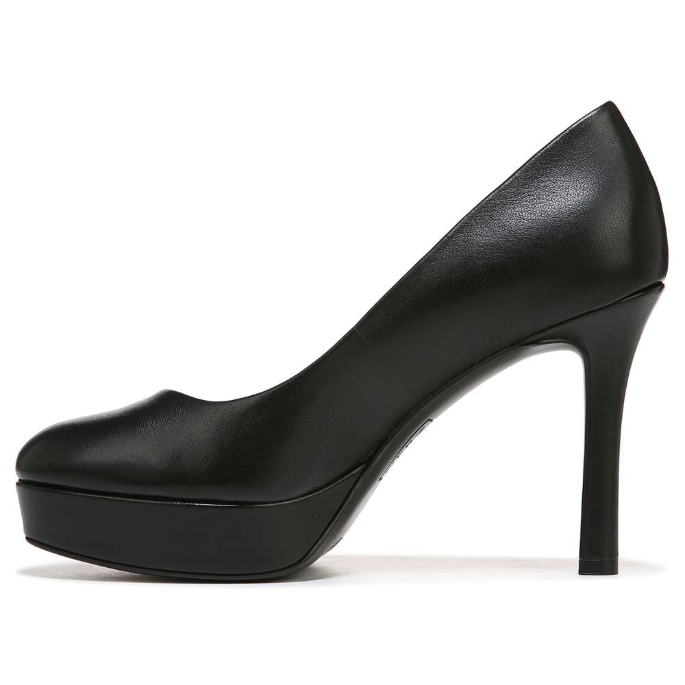 Camilla Pump - Black Leather