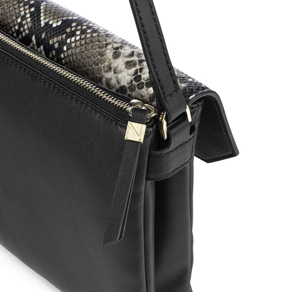 Cinty Shoulder Bag - Black Snake