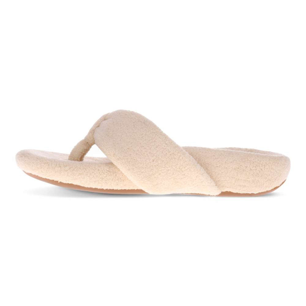 Cozy Toe Post Slipper - Ivory