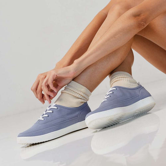 Lifestyle image for Cyan Slip-On Casual Sneaker - Pacific Blue