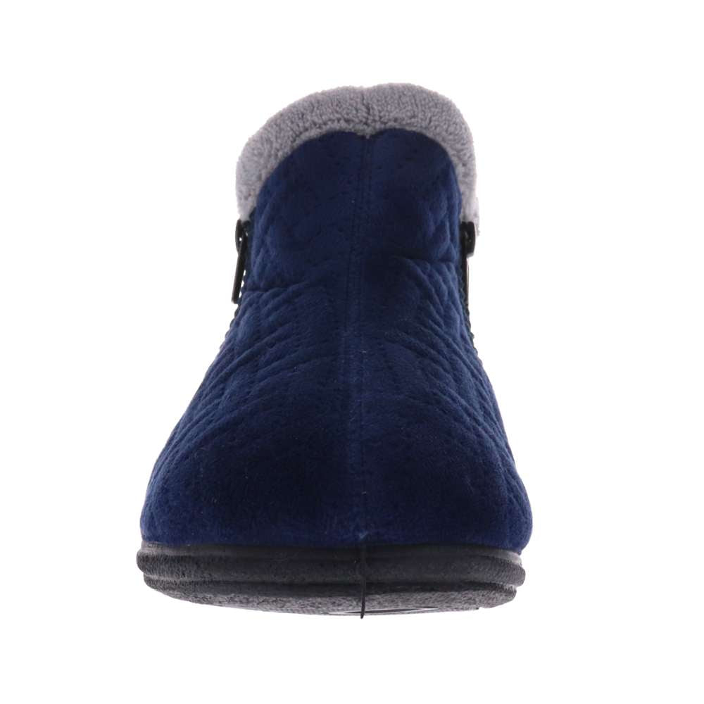 Dahlia Quilt Slipper - Royal Blue